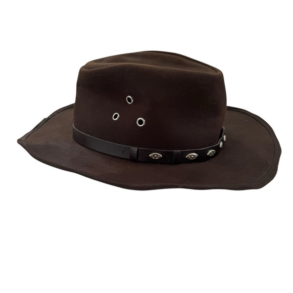 Outback Trading Company Hat Men's 14716 Badlands UPF Waterproof Oilskin Cowboy - Picture 6 of 11
